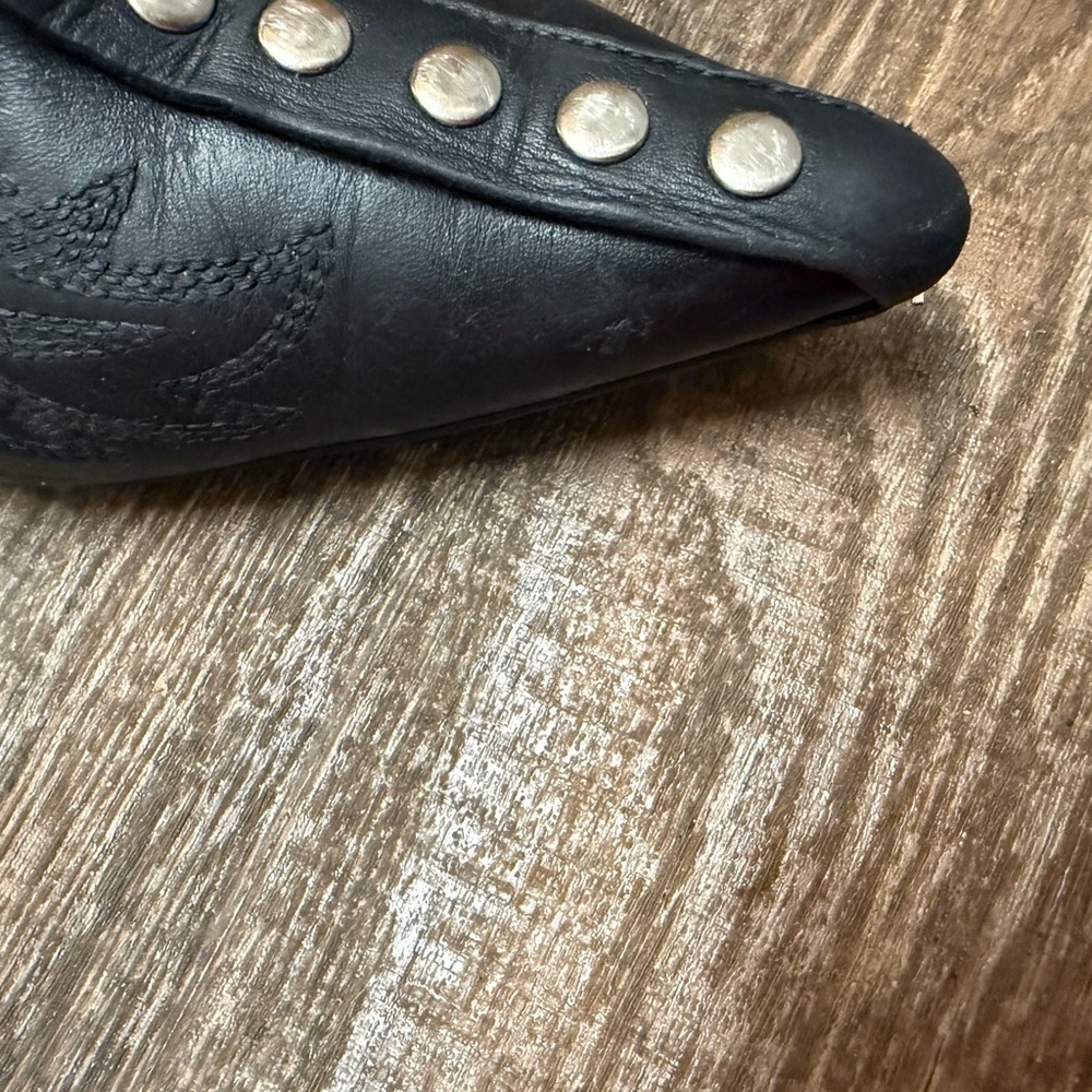 TOGA Pulla 37.5 (7-7.5) EUC Stud Boots with western sewn detail and metal heel - Picture 12 of 15